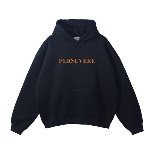 Black / Orange unisex oversized  hoodie